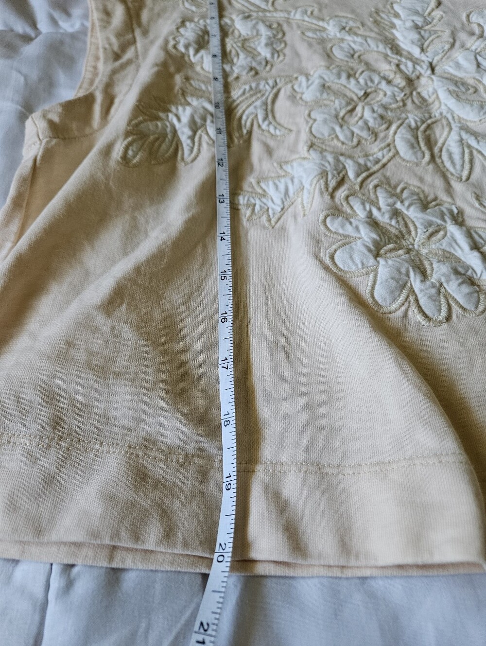By Anthropologie Embroidered Topanga Tee -  Size S - Picture 5 of 7